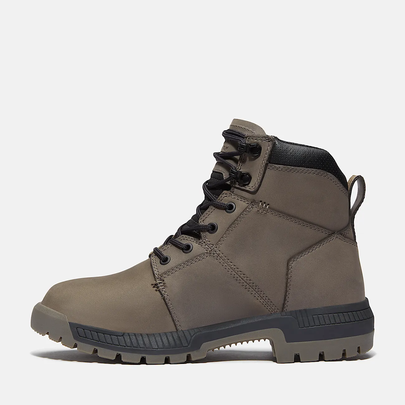Mens Montauk 6 Soft Toe Work Boot TBL Medium Grey Leather ALT6