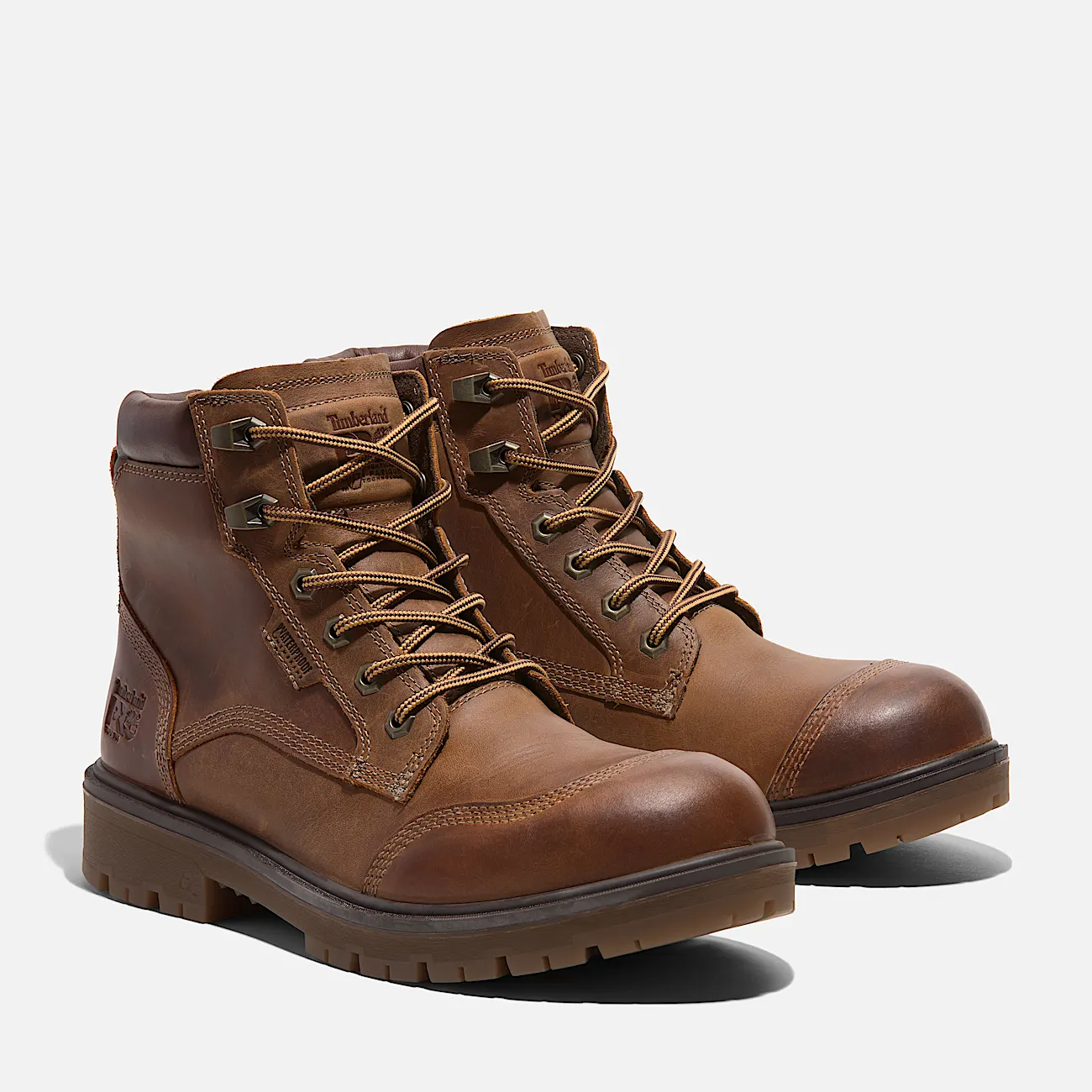 Mens Timberland PRO Whitman 6 Soft Toe Work Boot TBL Medium Brown FullGrain ALT4