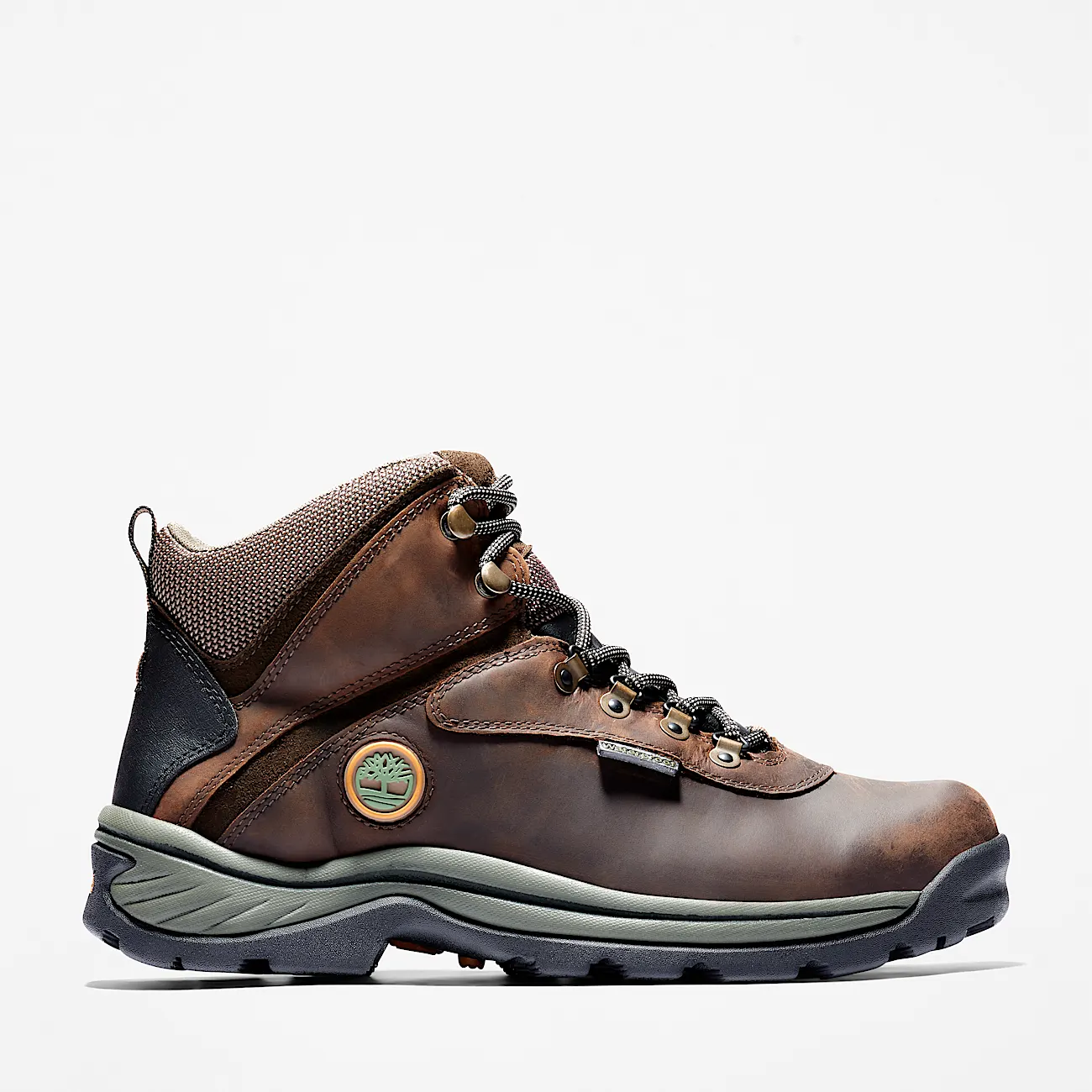 Mens White Ledge Mid Waterproof Hiking Boot TBL Brown HERO