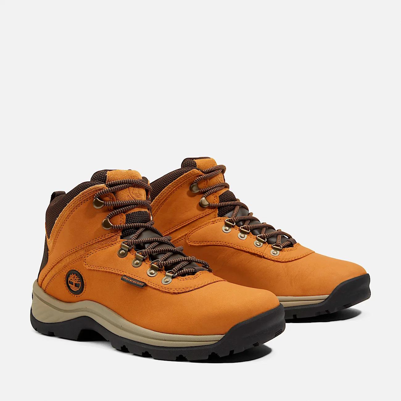 Mens White Ledge Mid Waterproof Hiking Boot TBL Wheat ALT4
