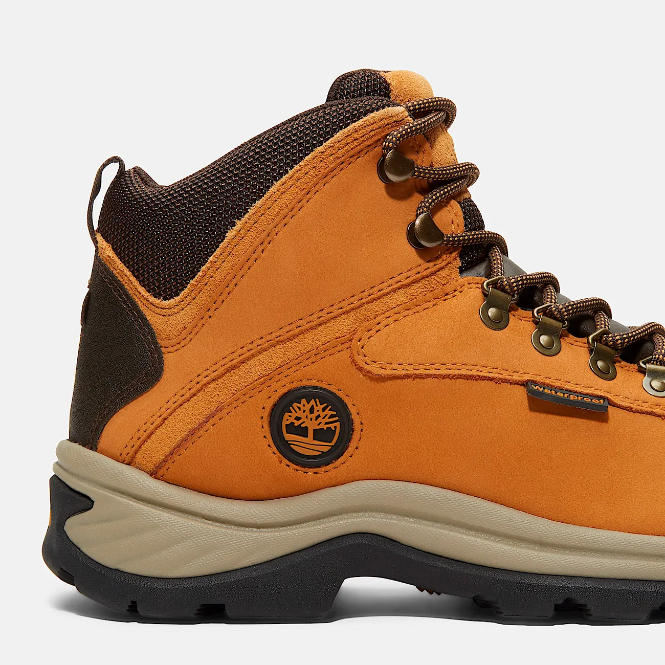 Mens White Ledge Mid Waterproof Hiking Boot TBL Wheat ALT7