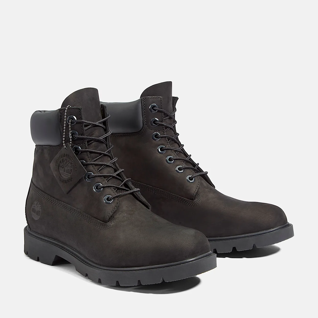 Mens Timberland Classic 6Inch Waterproof Boot TBL Black ALT4