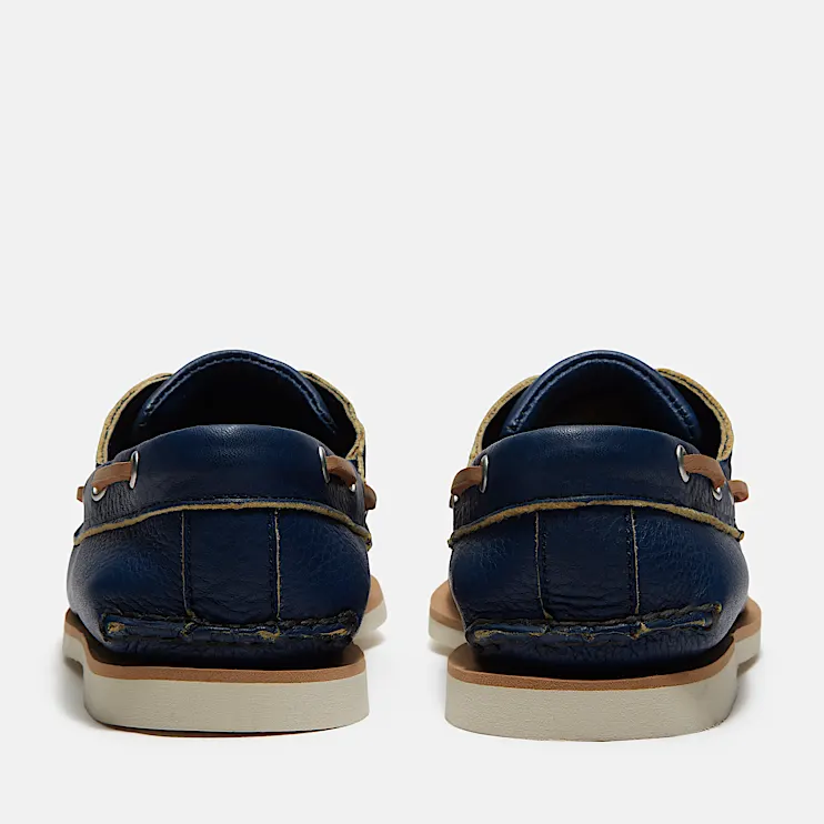 Mens Lake House Classic 2Eye Boat Shoe TBL Dark Blue FullGrain ALT5
