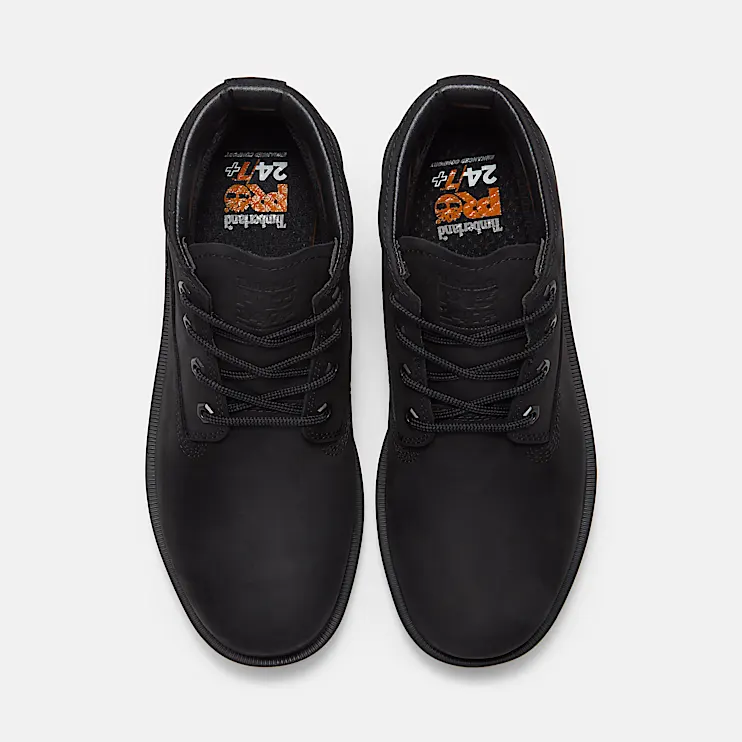 Mens Power Shift SlipResistant Chukka Boot TBL Black FullGrain ALT2