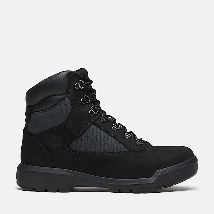 Mens Waterproof Mid Field Boot TBL Black Nubuck HERO