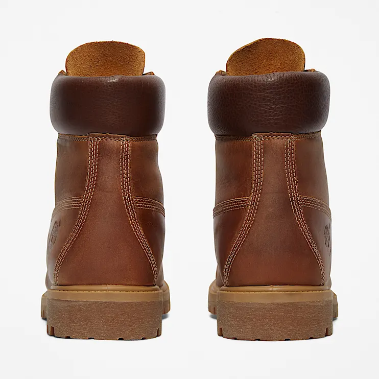 Mens Timberland Premium 6Inch Waterproof Heritage  Boots TBL Medium Brown Nubuck ALT5