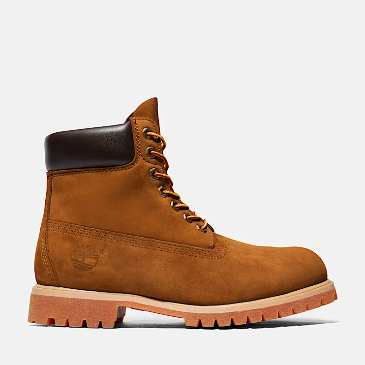 Mens Timberland Premium 6Inch Waterproof Boot TBL Dark Wheat Nubuck HERO
